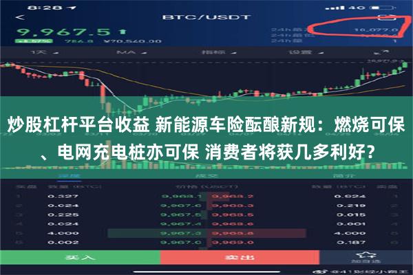 炒股杠杆平台收益 新能源车险酝酿新规：燃烧可保、电网充电桩亦可保 消费者将获几多利好？