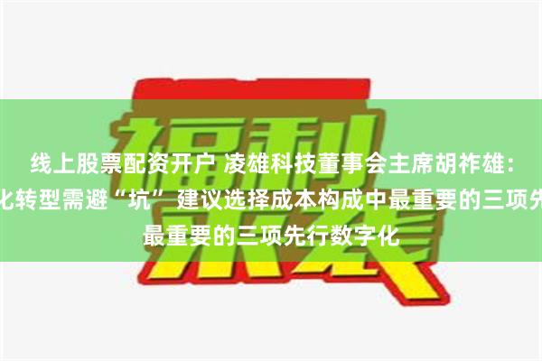 线上股票配资开户 凌雄科技董事会主席胡祚雄：企业数字化转型需避“坑” 建议选择成本构成中最重要的三项先行数字化